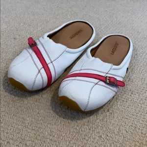 Lacoste mules - like new - Sz 8.5